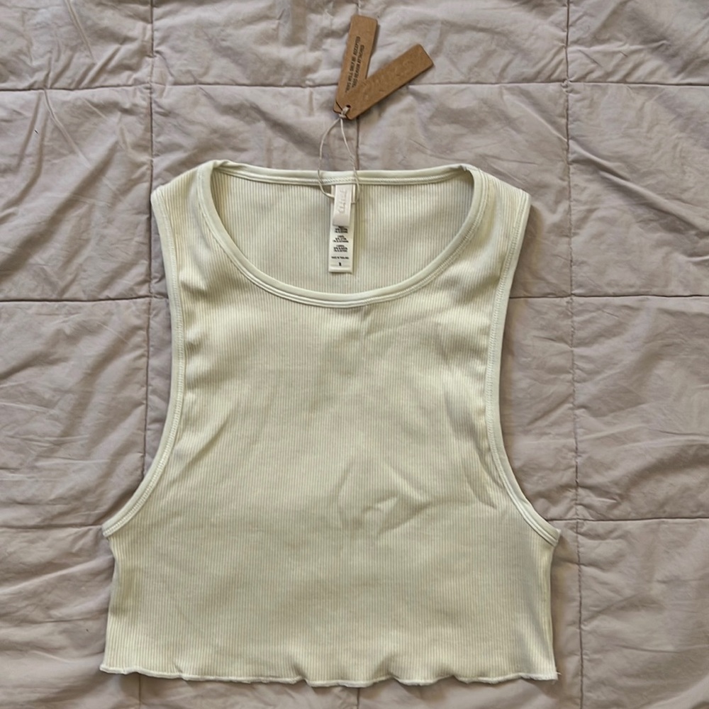 SKIMS COTTON RIB SUPER CROP TANK